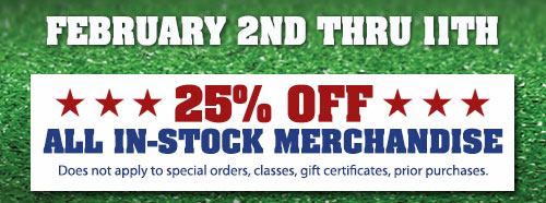 25% Off ALL In-Stock